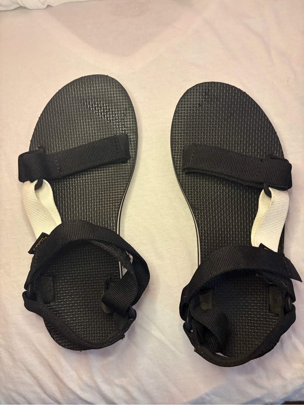 Teva Women's Black Sandals with White Accent Straps